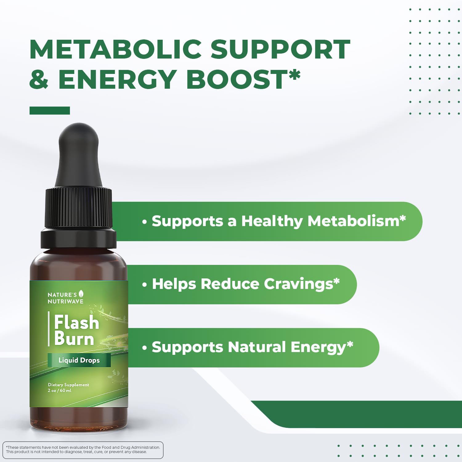 Flash Burn – Natural Plant-Based Liquid Supplement with Maca, Grape Seed, Green Tea & Ginseng – Made in USA, Non-GMO, Gluten-Free, Dairy-Free, Vegetarian - 2 Fl Oz (40 mL), 1 Month Supply Nature’s NutriWave buy supplements canada