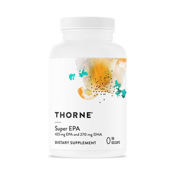 THORNE - Super EPA - Omega-3 Fatty Acids EPA 425mg & DHA 270mg Supplement - Support Brain, Cardiovascular, Joints & Skin* - Gluten, Dairy & Soy-Free - 90 Gelcaps THORNE buy supplements canada
