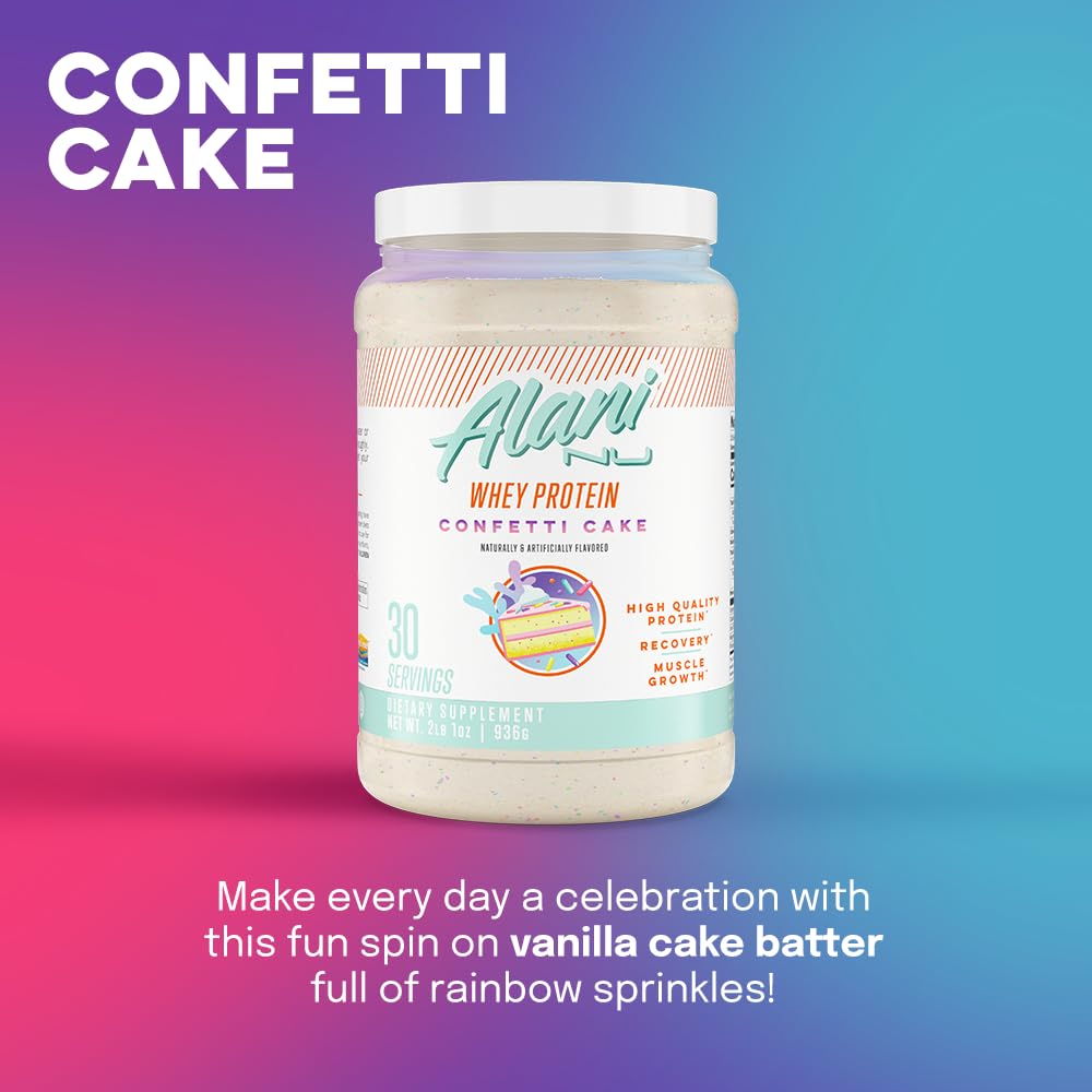 Alani Nu Whey Protein Powder Confetti Cake | 23g Protein with Low Sugar & Digestive Enzymes Alani Nu buy supplements canada