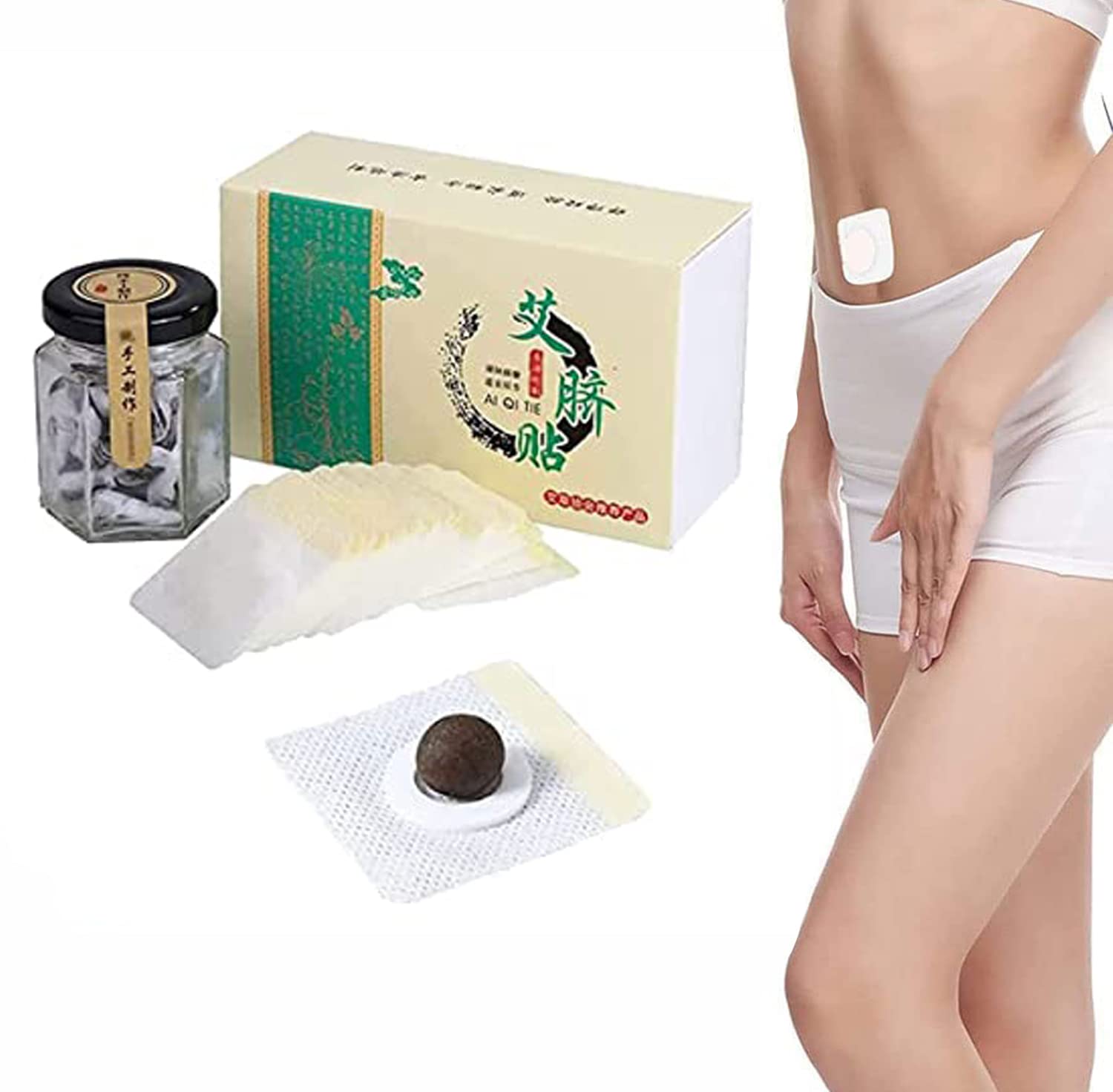 Mugwort Belly Patch,Moxibustion Belly Button Patch for Men and Women 30Pcs/Box Heath Secret buy supplements canada