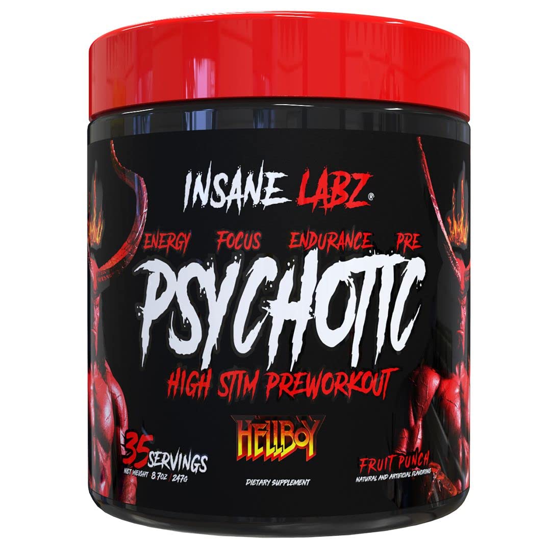 Insane Labz Psychotic, High Stimulant Pre Workout Powder, Extreme Lasting Energy Insane Labz buy supplements canada