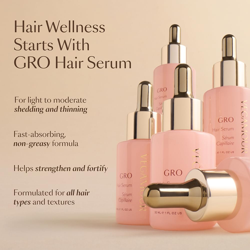 Vegamour GRO Essentials Kit Includes GRO Revitalizing Shampoo & Conditioner and GRO Hair Serum for Thinning Hair VEGAMOUR buy supplements canada
