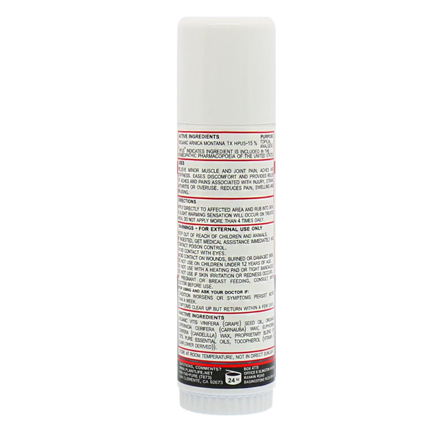 Plantlife Arnica Relieve Balm - Made with Arnica and 100% Pure Essential Oils - Relieve Products are a Homeopathic Solution for Everyday Use - Works Quickly and Effectively - Made in California Plantlife buy supplements canada