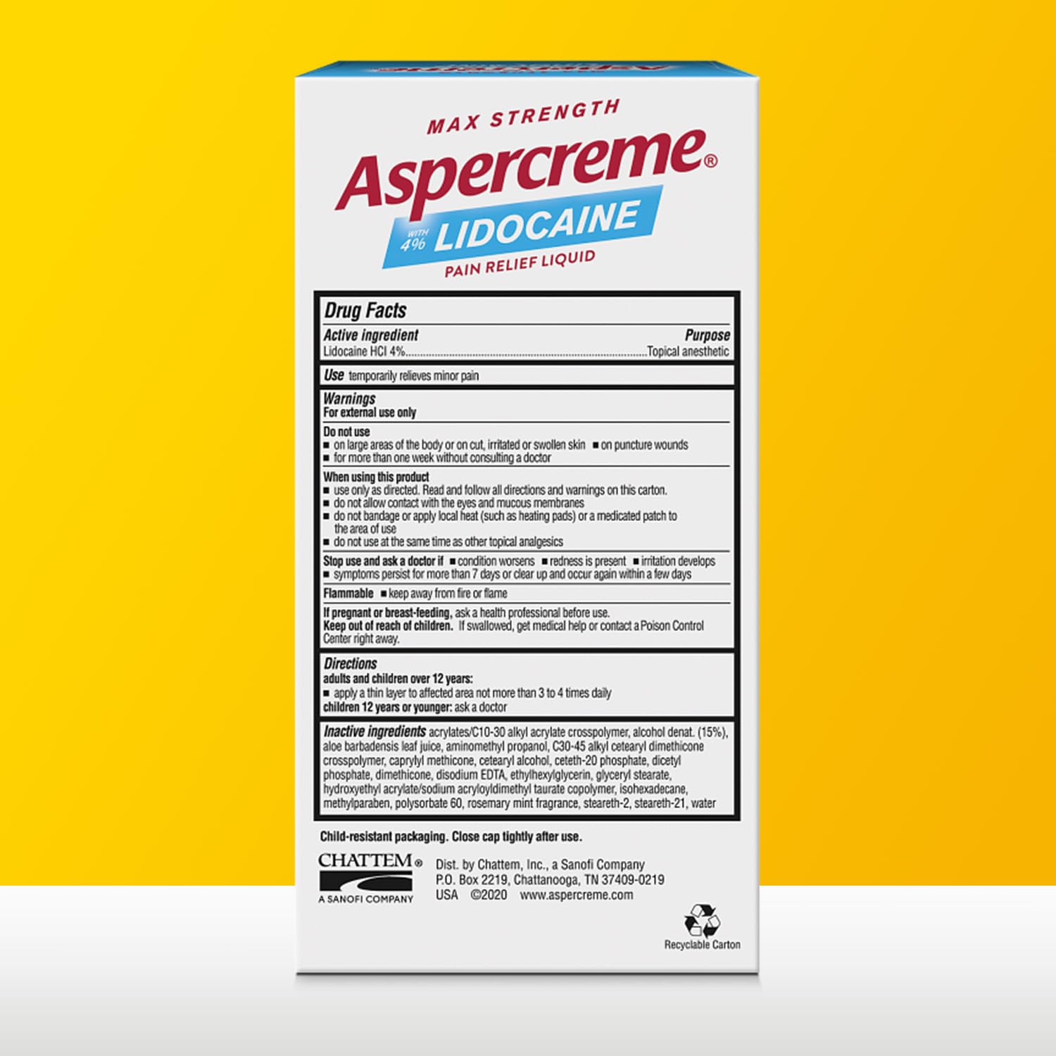 Aspercreme Essential Oils Lidocaine Pain Relief with No-Mess Roll-On Applicator, Max-Strength Lidocaine Numbs Away Nerve Pain, Moisturizing Aloe Hydrates Skin, Rosemary & Mint, 2.5 Oz. Aspercreme buy supplements canada