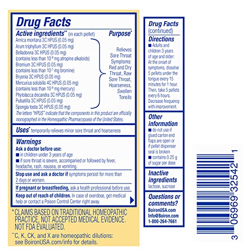 Boiron ThroatCalm On The Go for Pain Relief from Red, Dry, Scratchy, Sore Throats and Hoarseness Boiron buy supplements canada