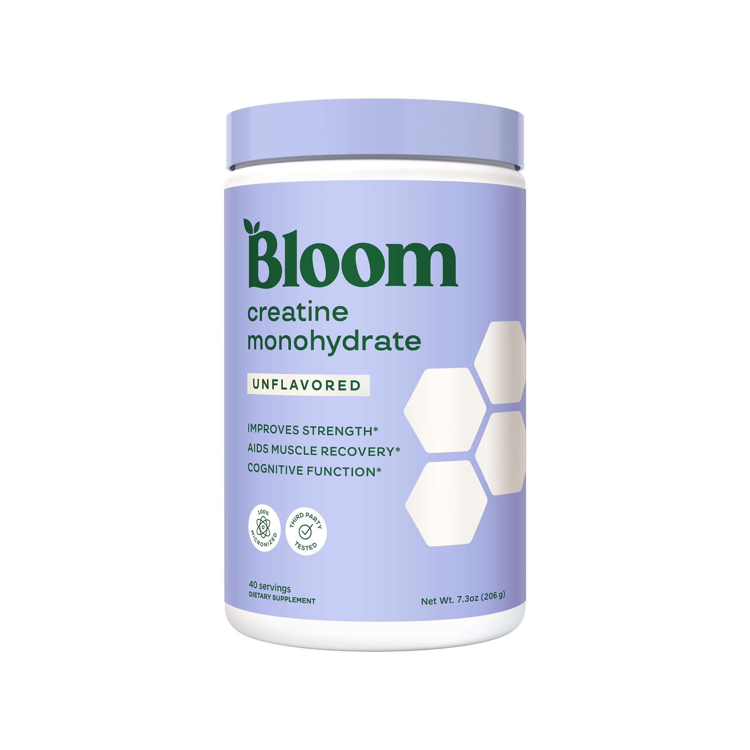 Bloom Nutrition Creatine Monohydrate Powder, 5g Micronized Creatine per Serving, Supports Muscle Recovery, Strength, Endurance, Pre or Post Workout, Gluten Free, Non GMO, Unflavored, 40 SVG, 7.3 oz Bloom Nutrition buy supplements canada