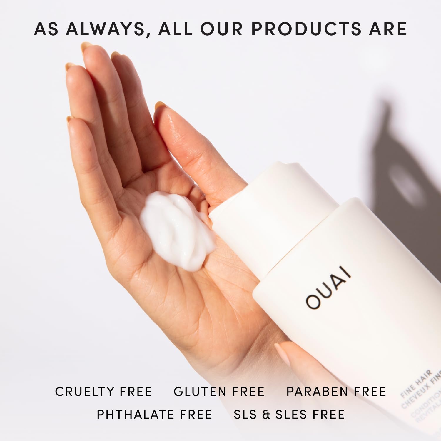 OUAI Fine Hair Conditioner - Volumizing Conditioner for Fine Hair Made with Keratin, Biotin and Chia Seed Oil - Adds Softness, Bounce and Volume - Free from Parabens, Sulfates, and Phthalates (10 Oz) OUAI buy supplements canada