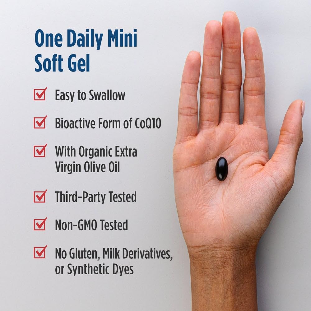 Nordic Naturals Nordic CoQ10 Ubiquinol - 60 Mini Soft Gels - 100 mg Coenzyme Q10 (CoQ10) Ubiquinol - Heart & Brain Health, Cellular Energy Production, Antioxidant Support - Non-GMO - 60 Servings Nordic Naturals buy supplements canada