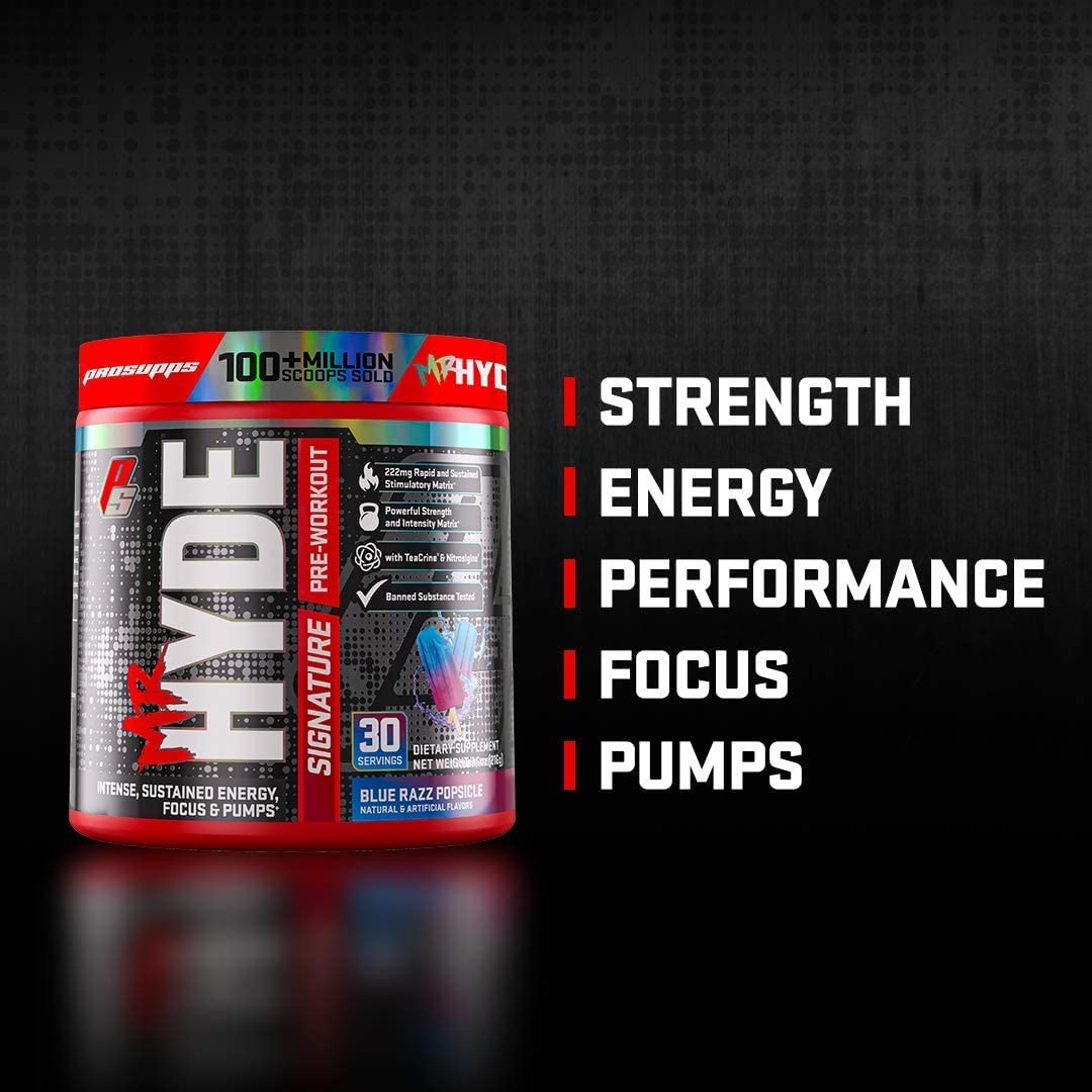 PROSUPPS Mr. Hyde Signature Blue Razz and Hyde Max Pump Blue Razz Bundle PROSUPPS buy supplements canada