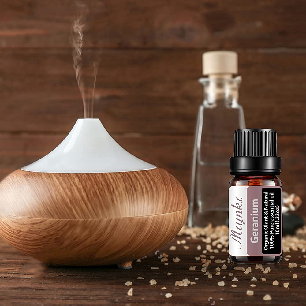 Geranium Essential Oil for Diffuser for Home Kids Women Candle Soap Making DIY -10ml Miyuki buy supplements canada