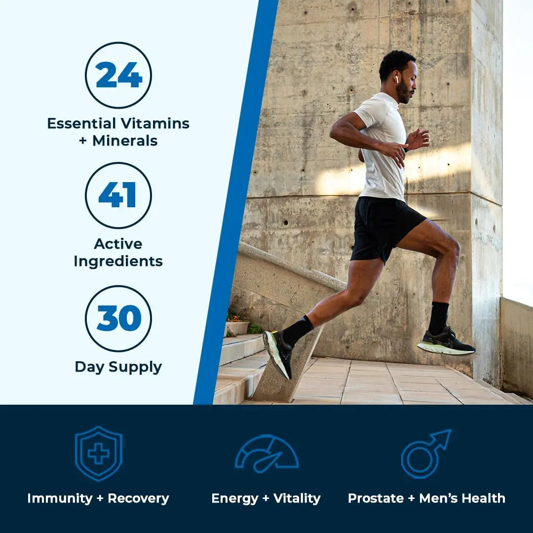 VitaMedica Men’s Multivitamin with Prostate Health Support | Vitamins, Minerals, Omega3s and Saw Palmetto | Box of 30 Easy Daily Packs | VitaMedica buy supplements canada