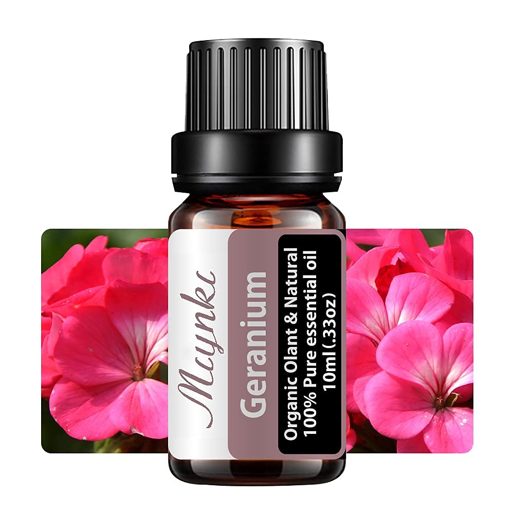 Geranium Essential Oil for Diffuser for Home Kids Women Candle Soap Making DIY -10ml Miyuki buy supplements canada