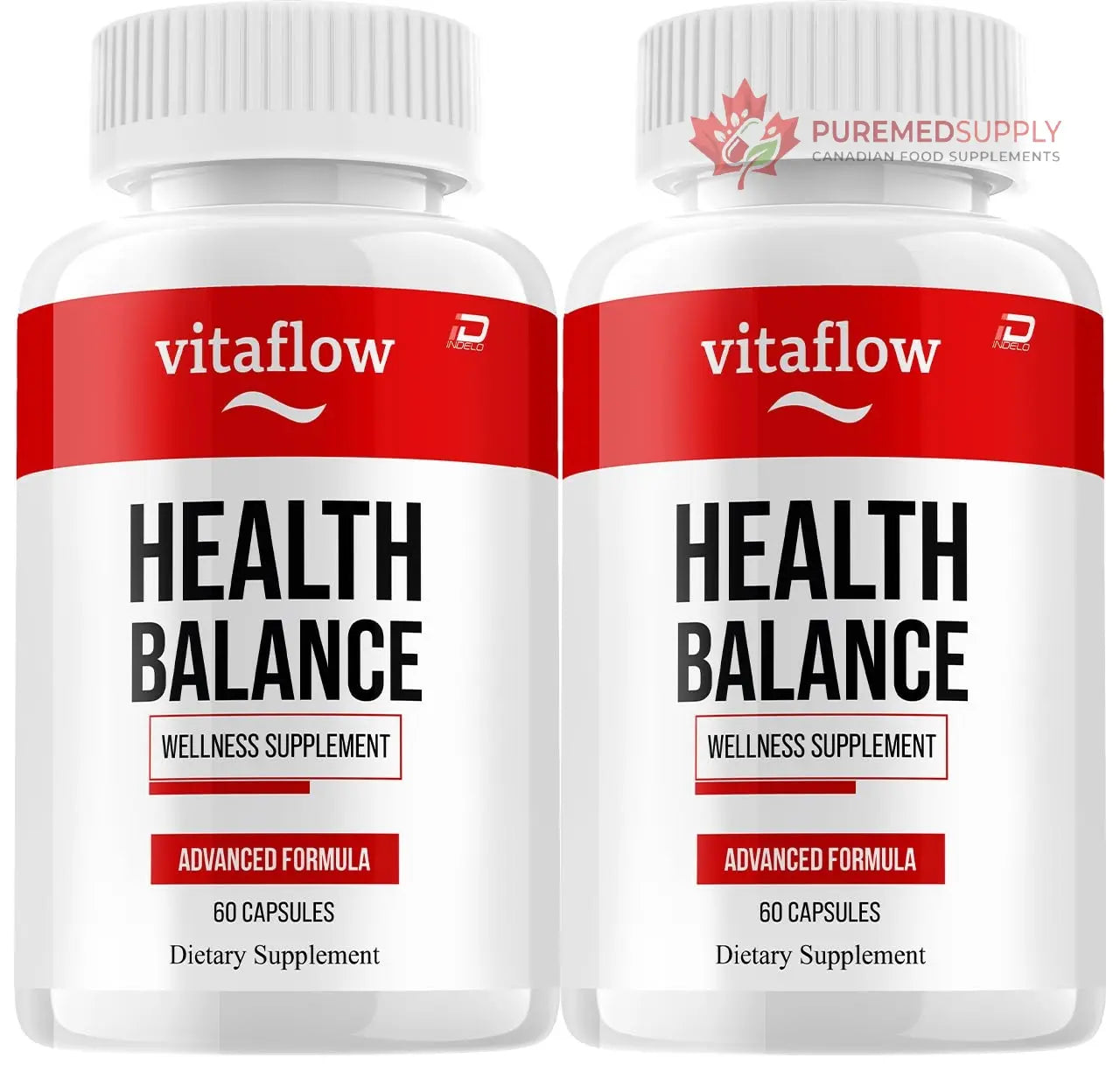 Indelo Vitaflow Capsules – Vita Flow Advanced Supplement, All Natural Formula to Maintain Healthy Levels, Maximum Strength, Reviews (2 Pack - 120 Capsules) Indelo buy supplements canada