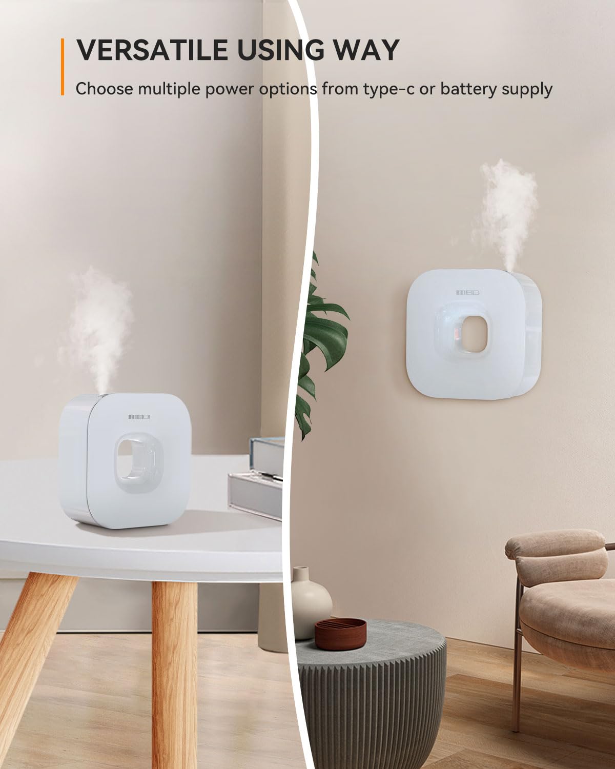 MEIDI Waterless Essential Oil Diffuser - Bluetooth Cordless Aromatherapy Diffuser with App Control MEIDI buy supplements canada