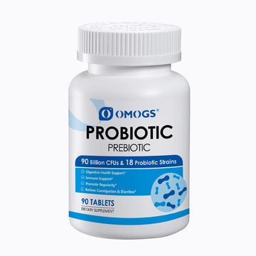 OMOGS Probiotics 90 Billion CFUs 18 Strains,with 3 Organic Prebiotic, Probiotics Supplement OMOGS buy supplements canada