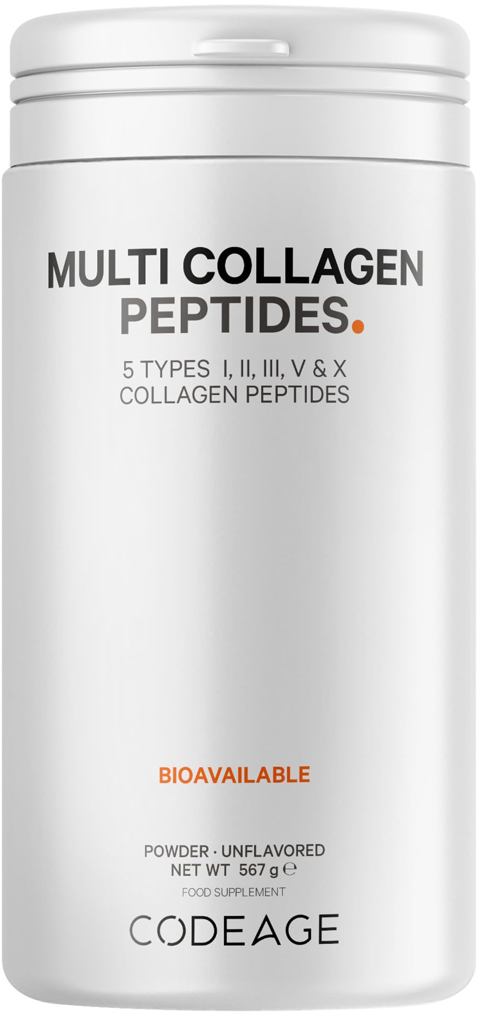 Codeage Multi Collagen Protein Powder Peptides, 2-Month Supply, Hydrolyzed, Type I, II, III, V, X Grass Fed Codeage buy supplements canada