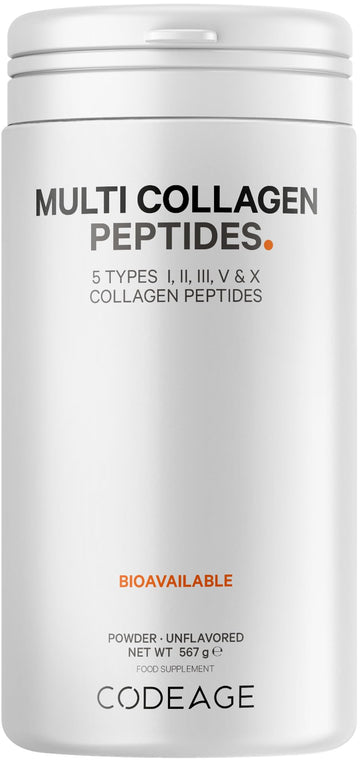 Codeage Multi Collagen Protein Powder Peptides, 2-Month Supply, Hydrolyzed, Type I, II, III, V, X Grass Fed Codeage buy supplements canada