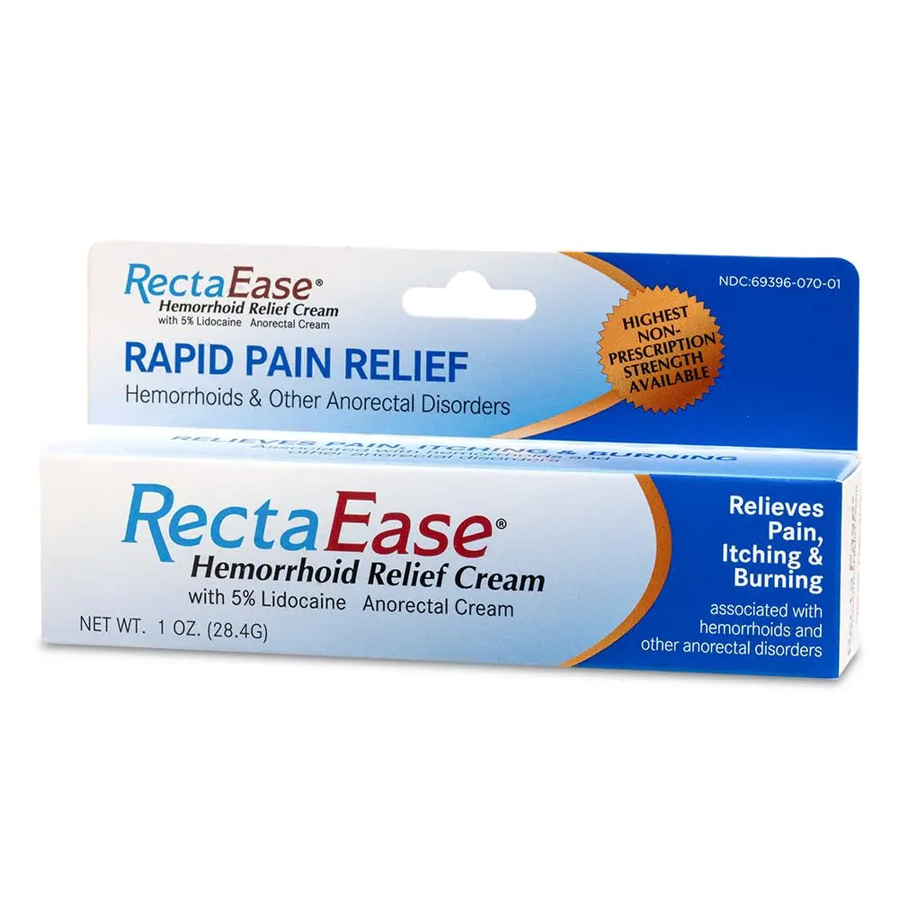 RectaEase (2 Pack) 5% Lidocaine Hemorrhoid Relief Cream 1 oz Tube, Anorectal Cream, Rapid Numbing Relief, Hemorrhoid Treatment from Itch and Burn RectaEase buy supplements canada