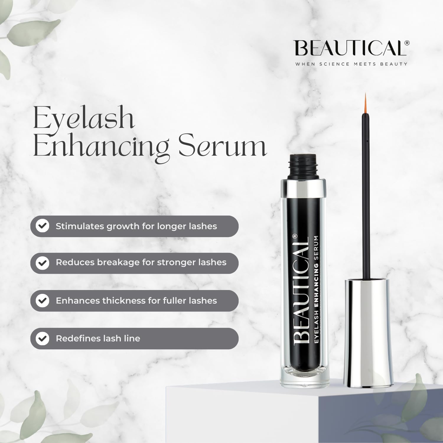 BEAUTICAL Eyelash Serum – Lash Enhancing & Conditioning Formula with Botanical Ingredients for the Appearance of Fuller, Shinier & Healthier-Looking Lashes – Nourishing Lash Care, 3ml BEAUTICAL buy supplements canada