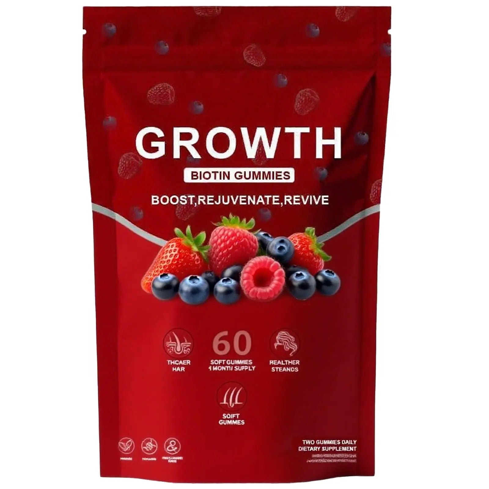 BDQBDQ Lumin Hair Growth Gummies, Infused with Biotin, Vitamins, and Botanical Extracts to Support Healthy Hair Growth and Strength BDQBDQ buy supplements canada
