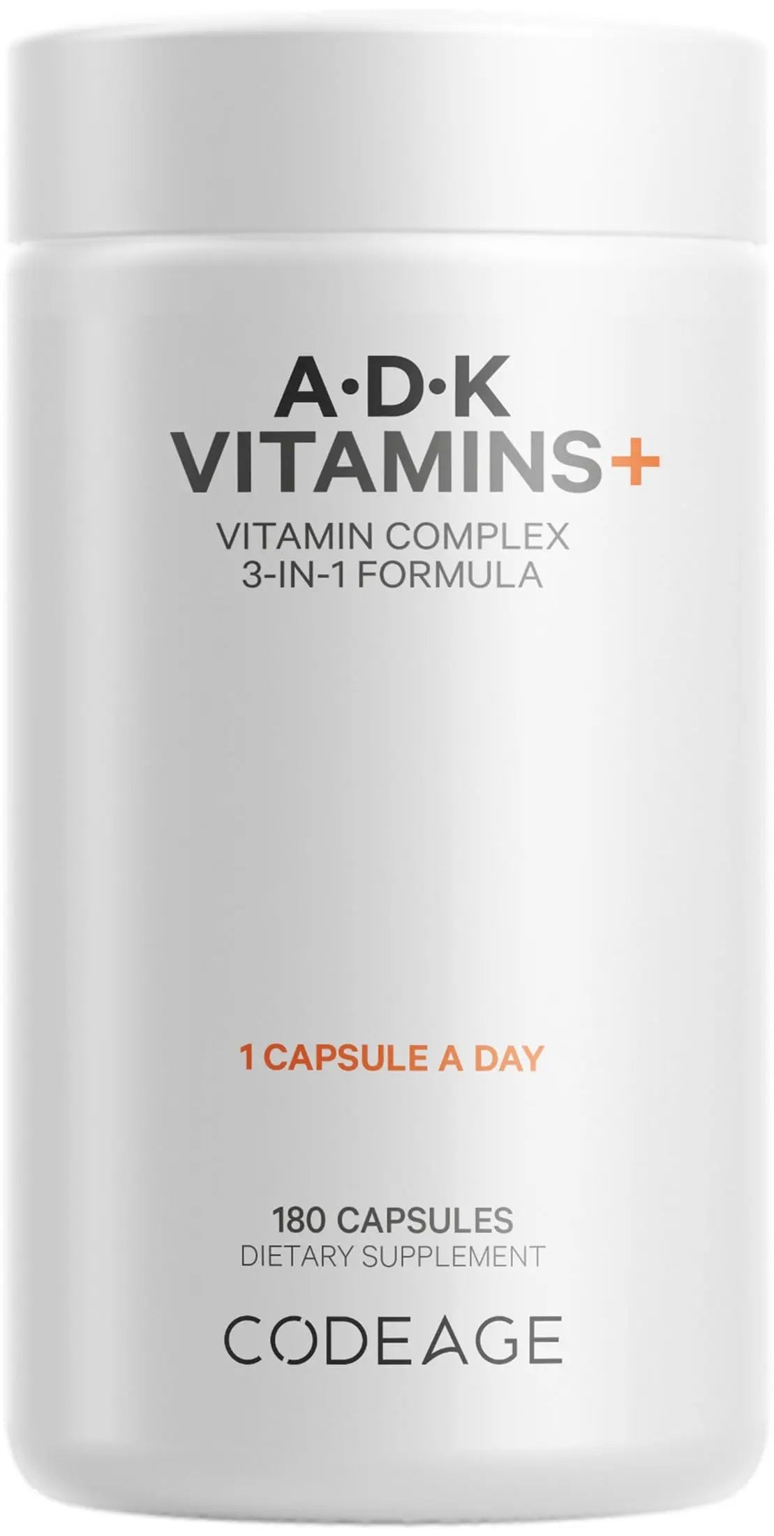 Codeage ADK Vitamins Supplement - Essential Vitamin A, D3 5000 IU, K1 & K2 (MK4 & MK7) - 6-Month Supply - 1 Capsule per Serving Codeage buy supplements canada