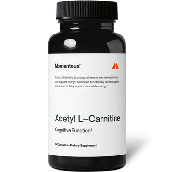 Momentous Acetyl L-Carnitine, Brain Function & Cognitive Support Supplement, Boosts Mental Clarity & Energy Production, NSF Certified for Sport, 500 mg, 60 Servings Momentous buy supplements canada