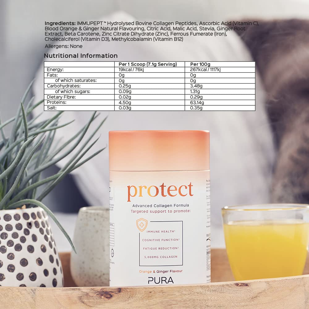 Pura Collagen Powdered Supplement (Protect) 5,000mg Bioactive Collagen Peptides® Pura Collagen buy supplements canada