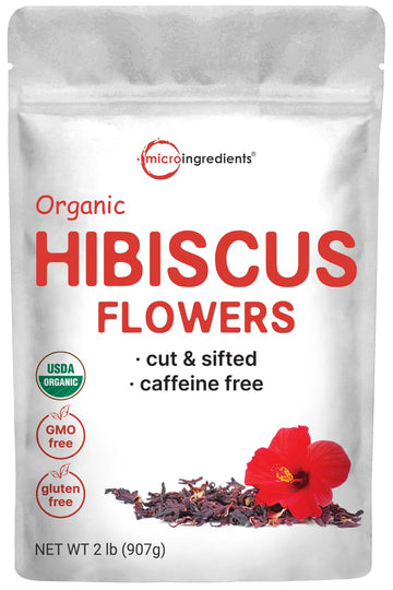 Organic Hibiscus Flowers, 2lbs | Flor de Jamaica, Loose Leaf Flower Source Micro Ingredients buy supplements canada