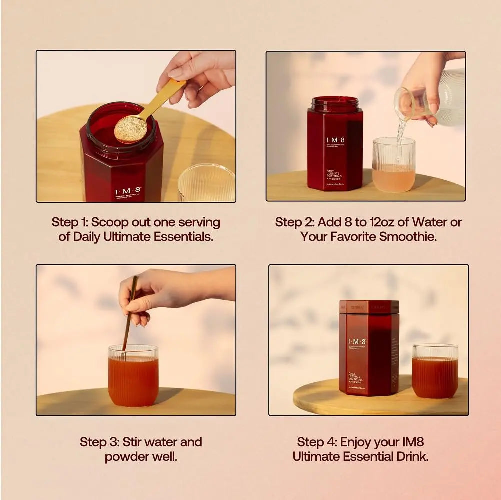 IM8 Daily Ultimate Essentials All-in-One Multivitamin Supplement (30 Servings, Starter Kit - Scoop + Tumbler Included) IM8 buy supplements canada
