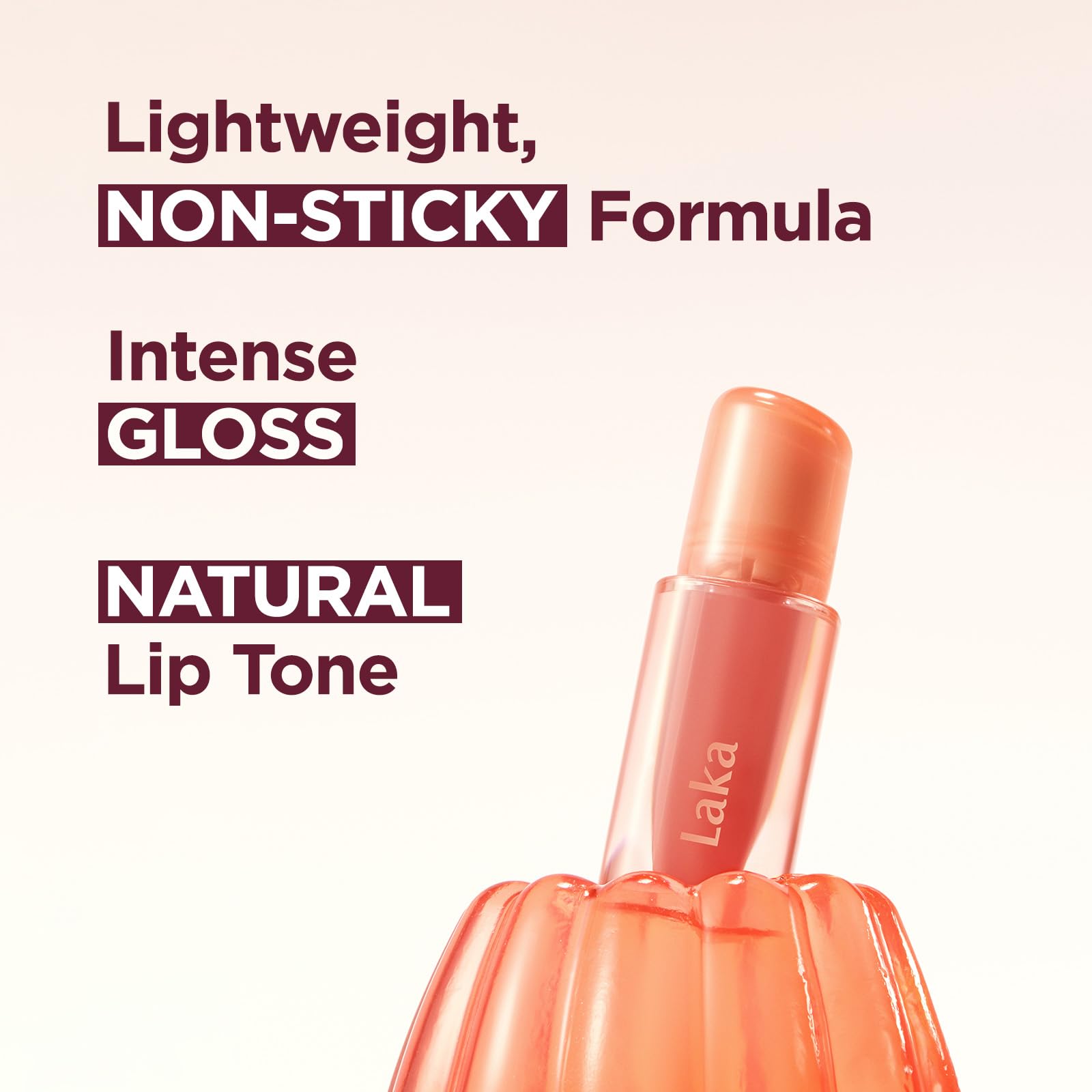 Laka Jelling Nude Gloss, 4.5g/0.15oz, Sheer Hydrating Lip Oil with No Stain, Non-Sticky, Nourishing Gloss for a Glowy Look, K-Beauty (#306 Angelring) Laka buy supplements canada
