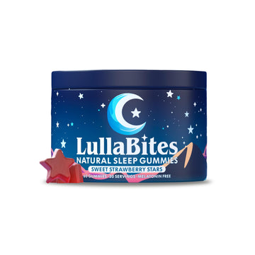 LullaBites - Natural Sleep Gummies - Made in USA - With 5-HTP, L-Theanine, Magnesium & Valerian Root - Melatonin Free - Vegan - Halal - Sugar, Gluten Free - Sweet Strawberry LullaBites buy supplements canada