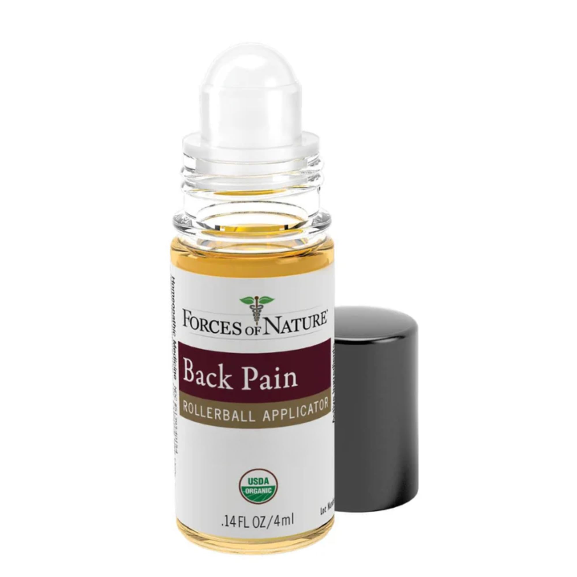 Forces of Nature Natural, Organic Back Pain Relief, w/Arnica & St John's Wort, Fast Acting Anti-Inflammatory Topical Muscle Soother for Lower Back, Sciatica, Neck, Non-GMO, Cruelty-Free, 0.14 Fl Oz Forces of Nature buy supplements canada