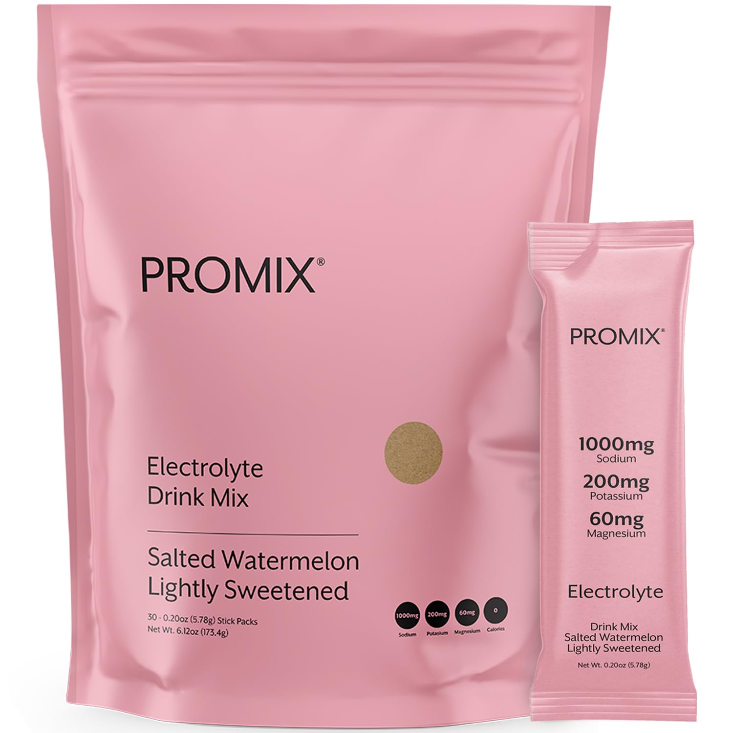ProMix Nutrition Electrolytes Powder Hydration Packets - Himalayan Pink Salt, Magnesium, Potassium, Vitamin C - Salted Watermelon, ProMix Nutrition buy supplements canada