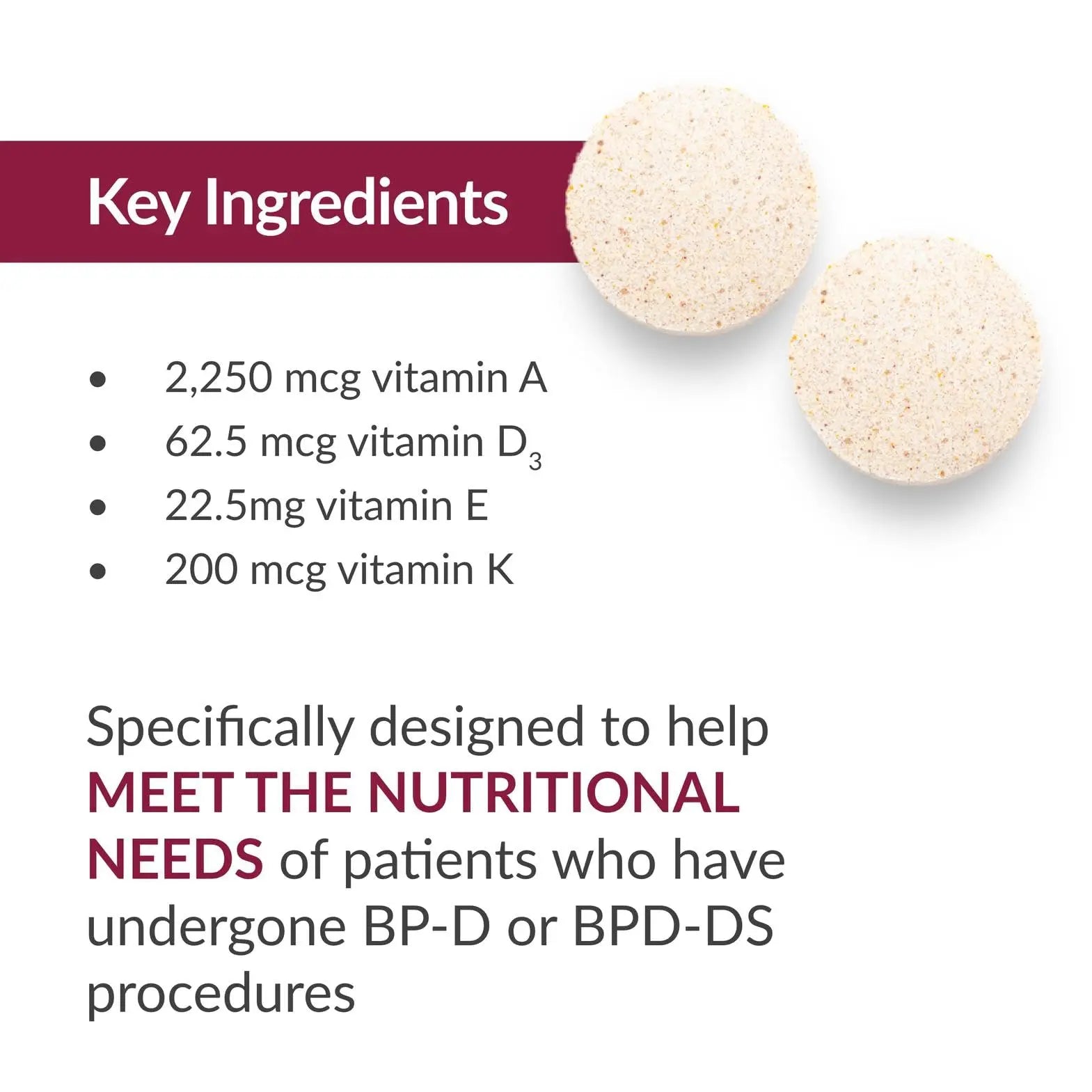 Bariatric Advantage Chewable High ADEK with Iron - for Bariatric Patients - High Potency Vitamin A, D, E & K - Includes B-Vitamins Bariatric Advantage buy supplements canada