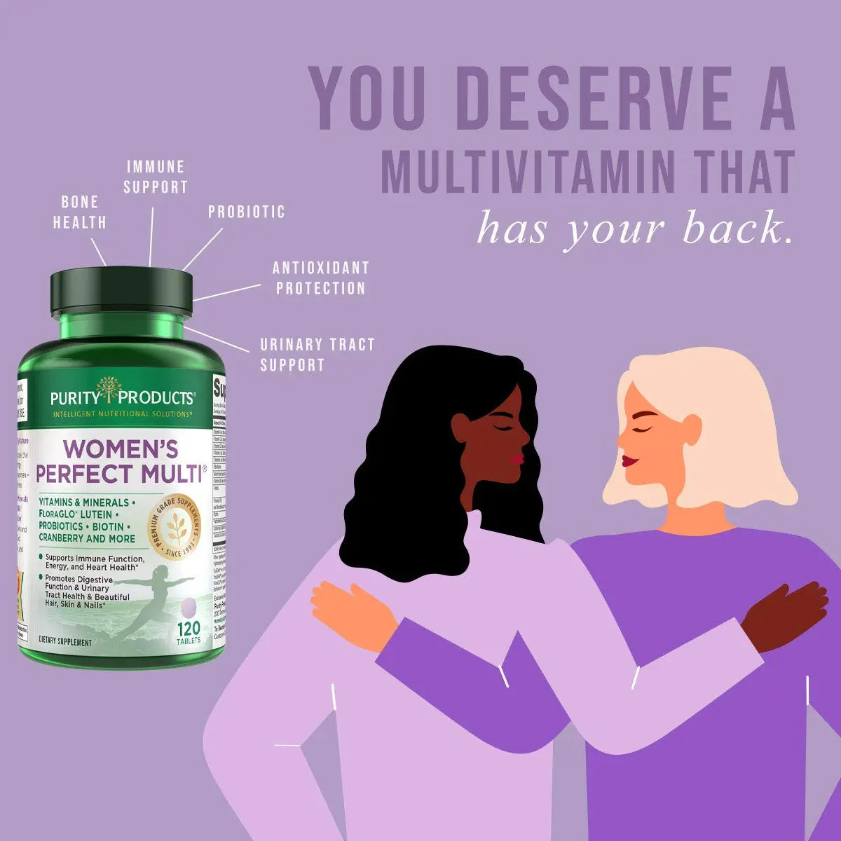 Purity Products Women’s Perfect Multi Balanced Multivitamin - Supports Urinary Tract Health, Immune, Bone + Muscle, Hair, Skin, Nails Purity Products buy supplements canada