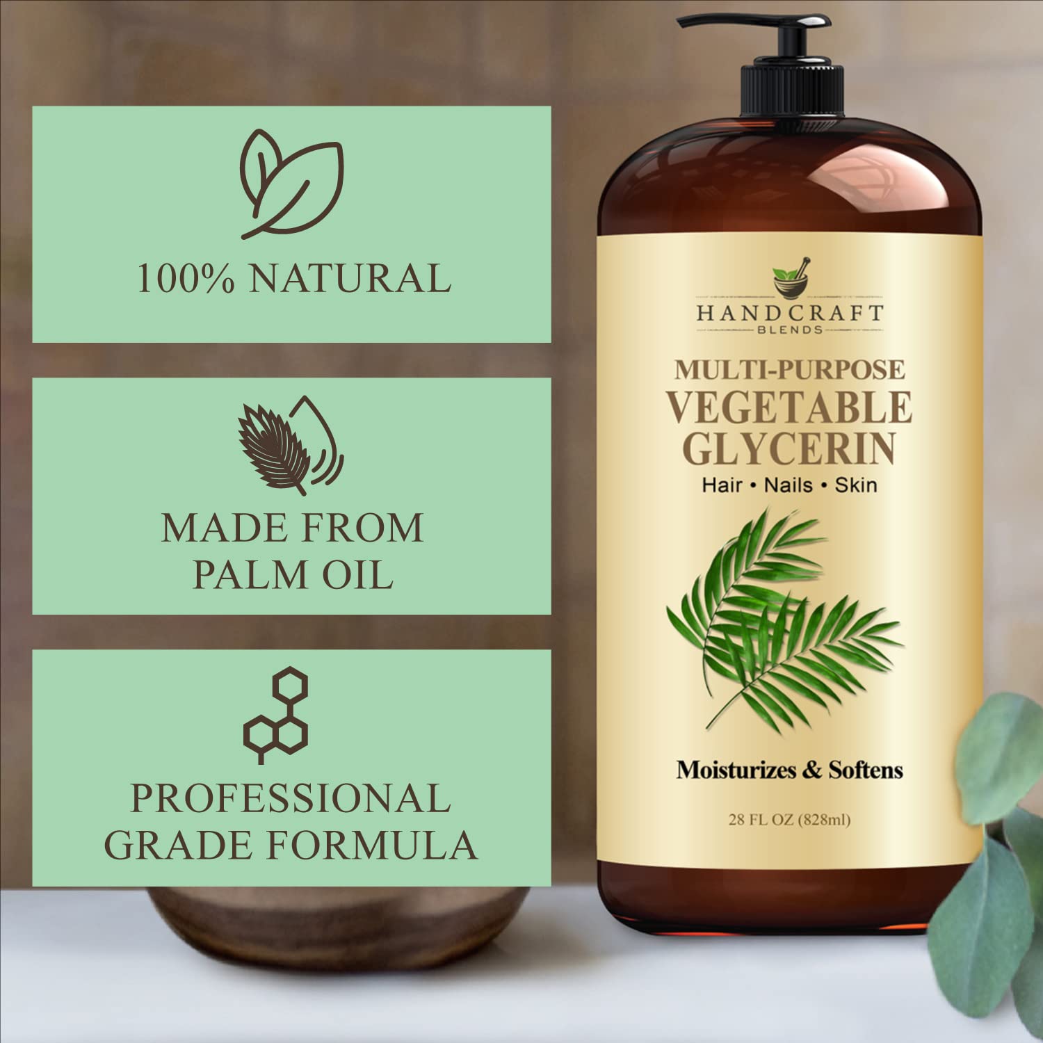 Handcraft Blends Vegetable Glycerin for Skin and Hair 28 oz - Pure Vegetable Glycerin Liquid Handcraft Blends buy supplements canada