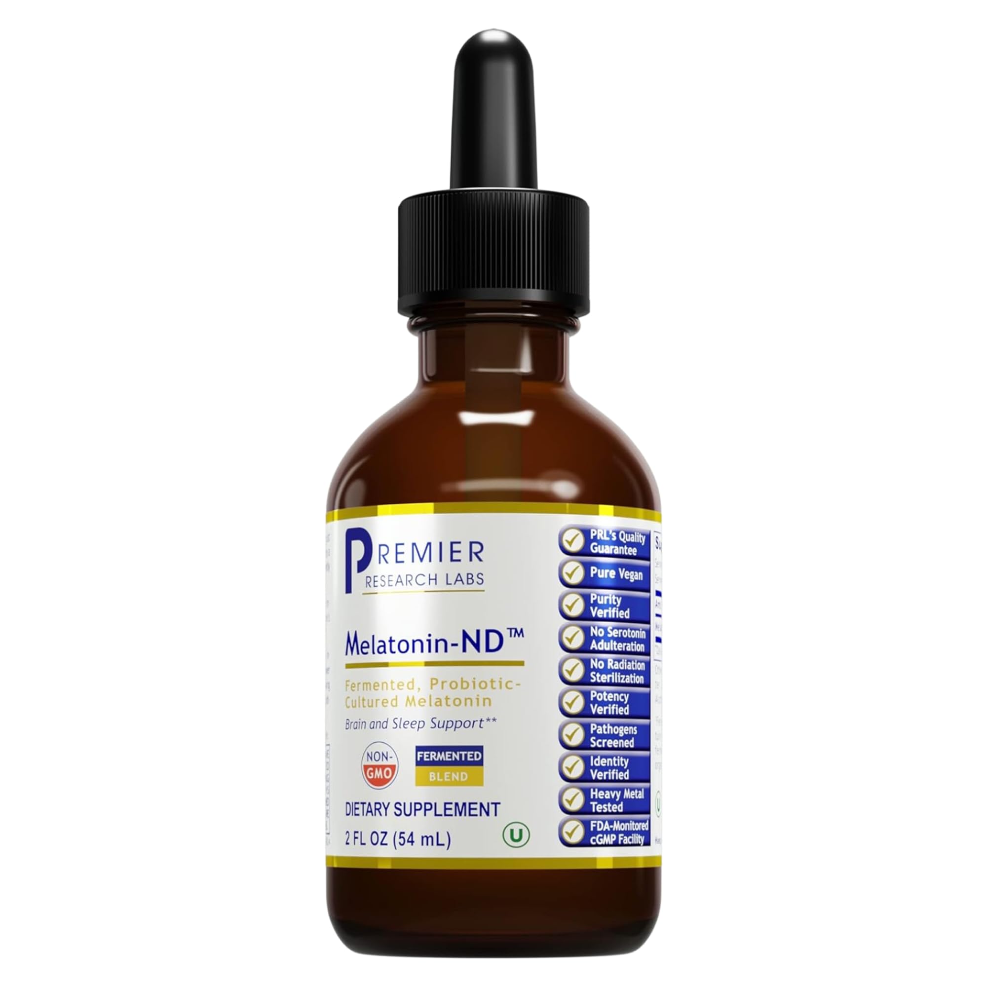 Premier Research Labs Melatonin-ND - Melatonin Liquid, Liquid Melatonin for Adults, Sublingual Melatonin Drops, Made with Organic Ingredients, Vegan Friendly - 2 Fl Oz (54 Servings) Premier Research Labs buy supplements canada