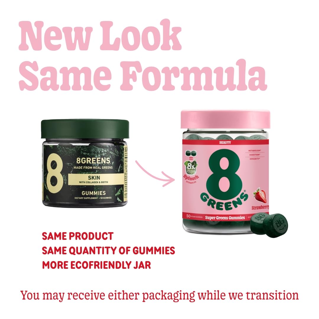 8Greens Skin Gummies with Collagen & Biotin - for Healthy Skin, Hair, and Nails 8Greens buy supplements canada