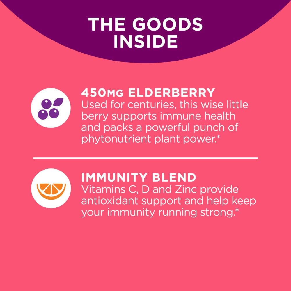 OLLY Extra Strength Elderberry Gummies, Immune Support, 450mg Elderberry, Vitamin C OLLY buy supplements canada