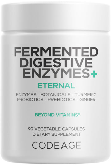 Codeage Fermented Digestive Enzymes Supplement 3-Month Supply - 14 Digestive Enzymes, Probiotics, Prebiotics, Fermented Botanicals Codeage buy supplements canada