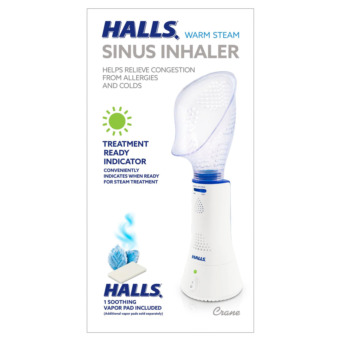 Crane x HALLS Corded Personal Steam Inhaler for Sinus, Congestion, Cough, & Cold Relief Crane buy supplements canada