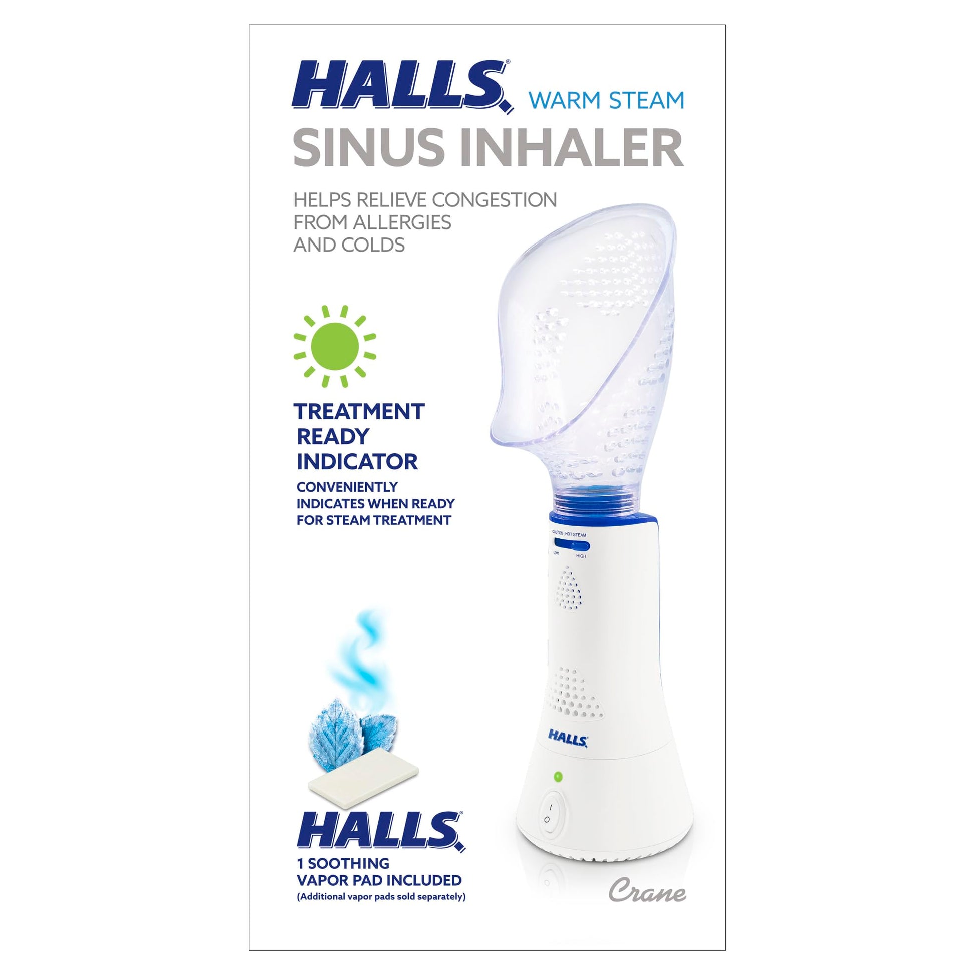 Crane x HALLS Corded Personal Steam Inhaler for Sinus, Congestion, Cough, & Cold Relief Crane buy supplements canada