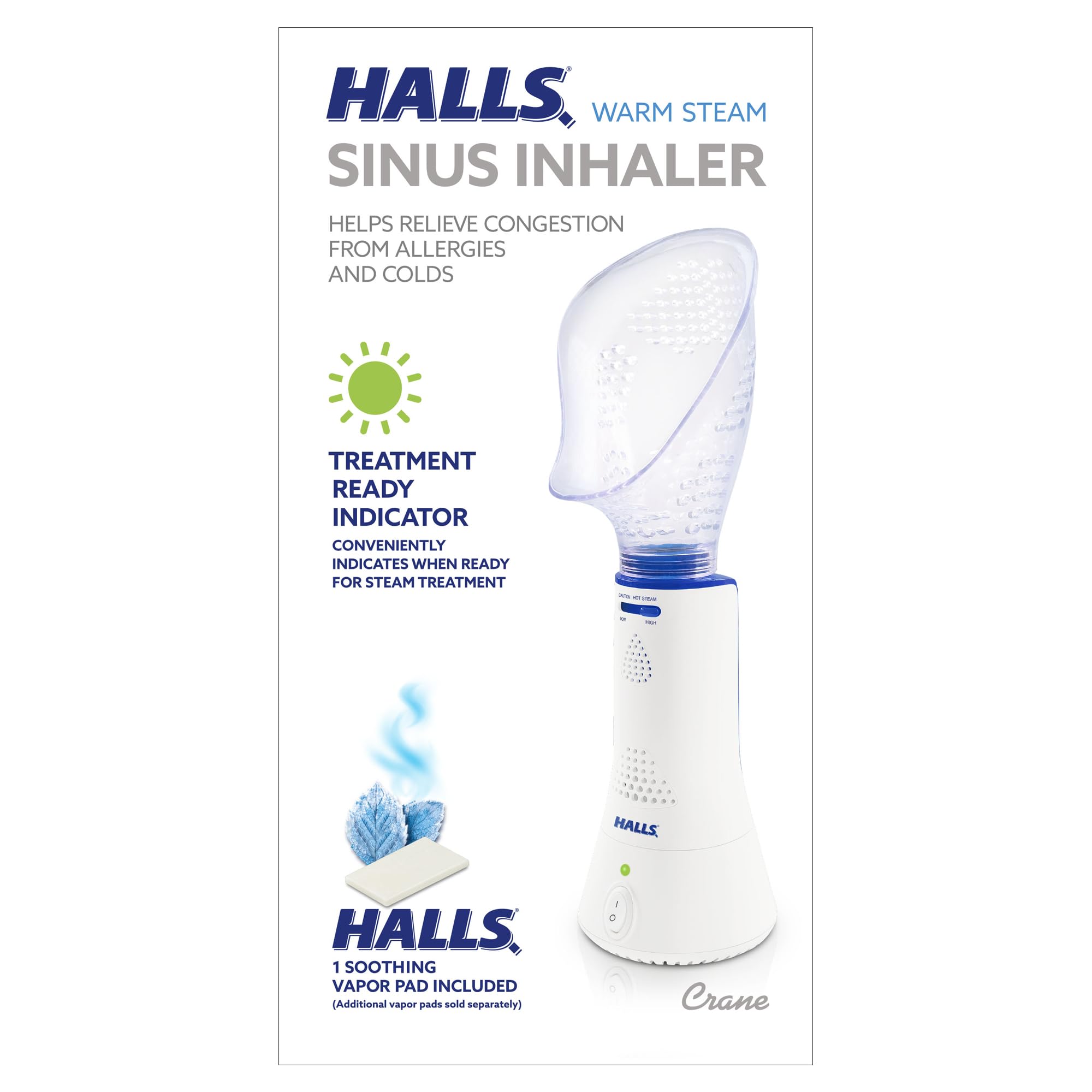 Crane x HALLS Corded Personal Steam Inhaler for Sinus, Congestion, Cough, & Cold Relief Crane buy supplements canada