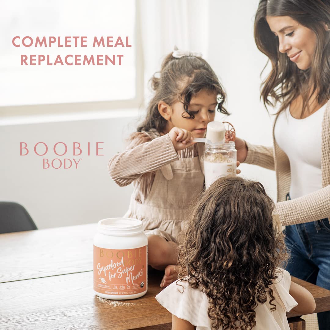 Boobie Body Organic Superfood Plant-Based Protein Shake, Chocolate Bliss, [23.4oz, 1 Tub] Boobie Brands buy supplements canada