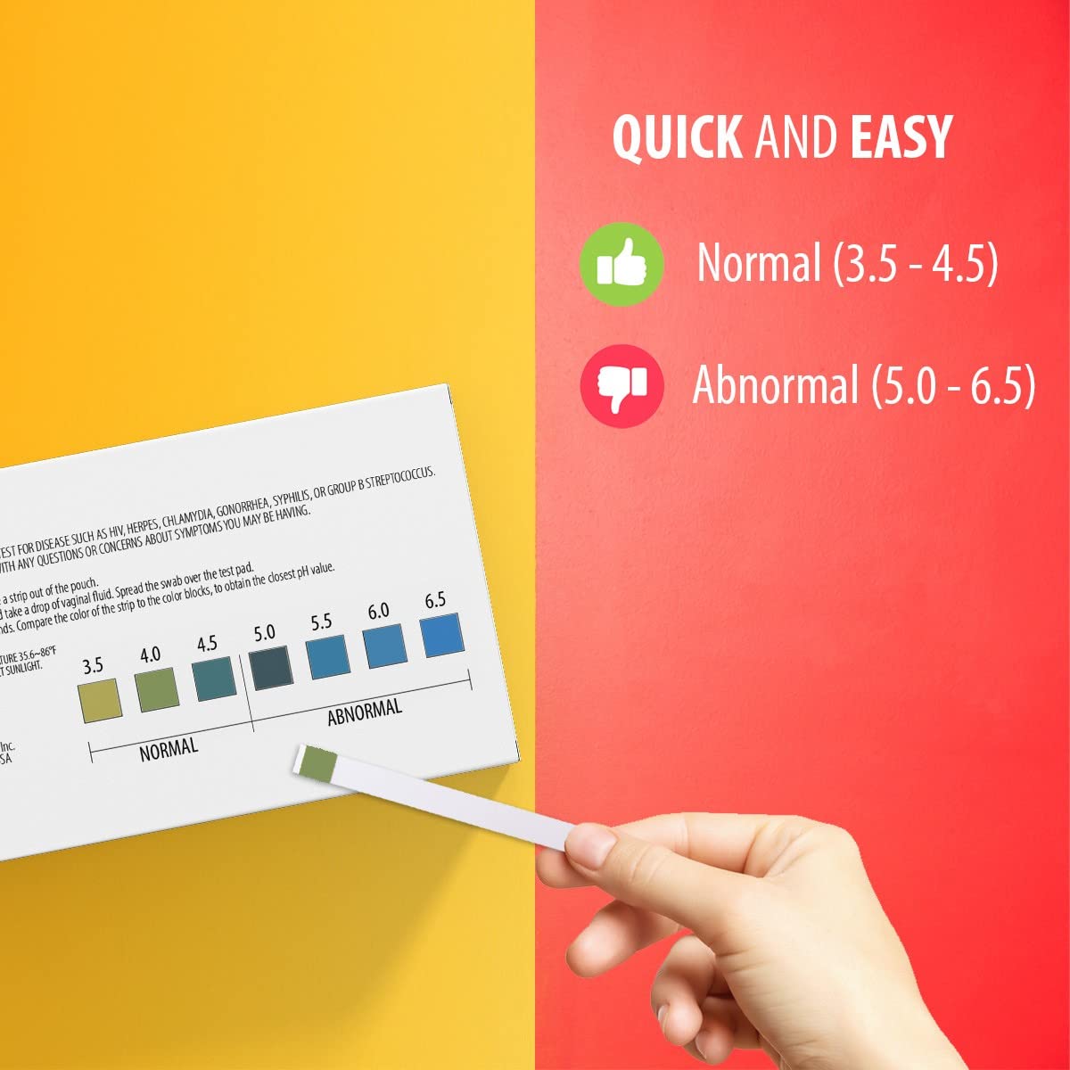 [60 Pack] PGYARD Vaginal Health pH Test Strips, Feminine pH Test, Value Pack PGYARD buy supplements canada
