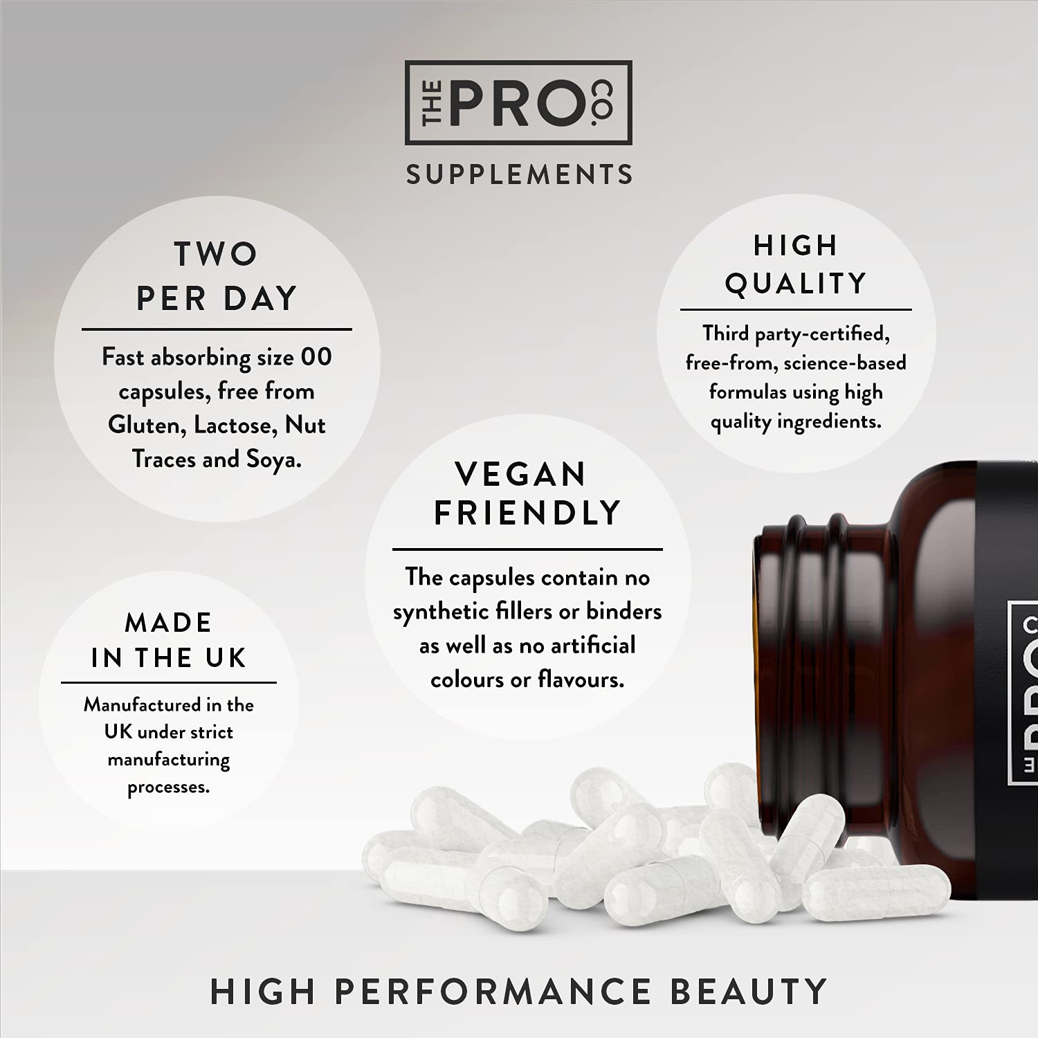 Premium Vegan Collagen Booster Supplement - Hair Skin & Nails Vitamins The Pro Co buy supplements canada