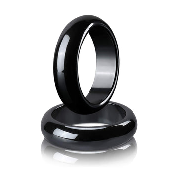 2PCS Genuine Hematite Ring for Women Men Unisex, Black Hematite Stone Ring Anxiety Balance Yhluck buy supplements canada