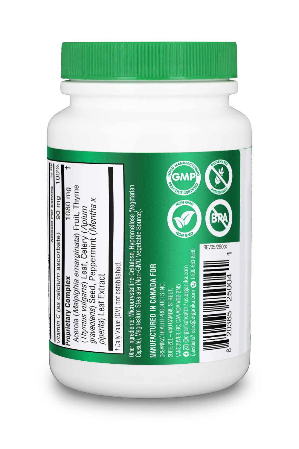 Organika Goutrin Uric Acid Flush for Gout (120 Caps): Gentle Gout Support with Cherry, Thyme, Celery Seed, Peppermint, & VIT C: Clean & Vegan Gout Supplements for Men & Women - Metabolism & Mobility Organika buy supplements canada