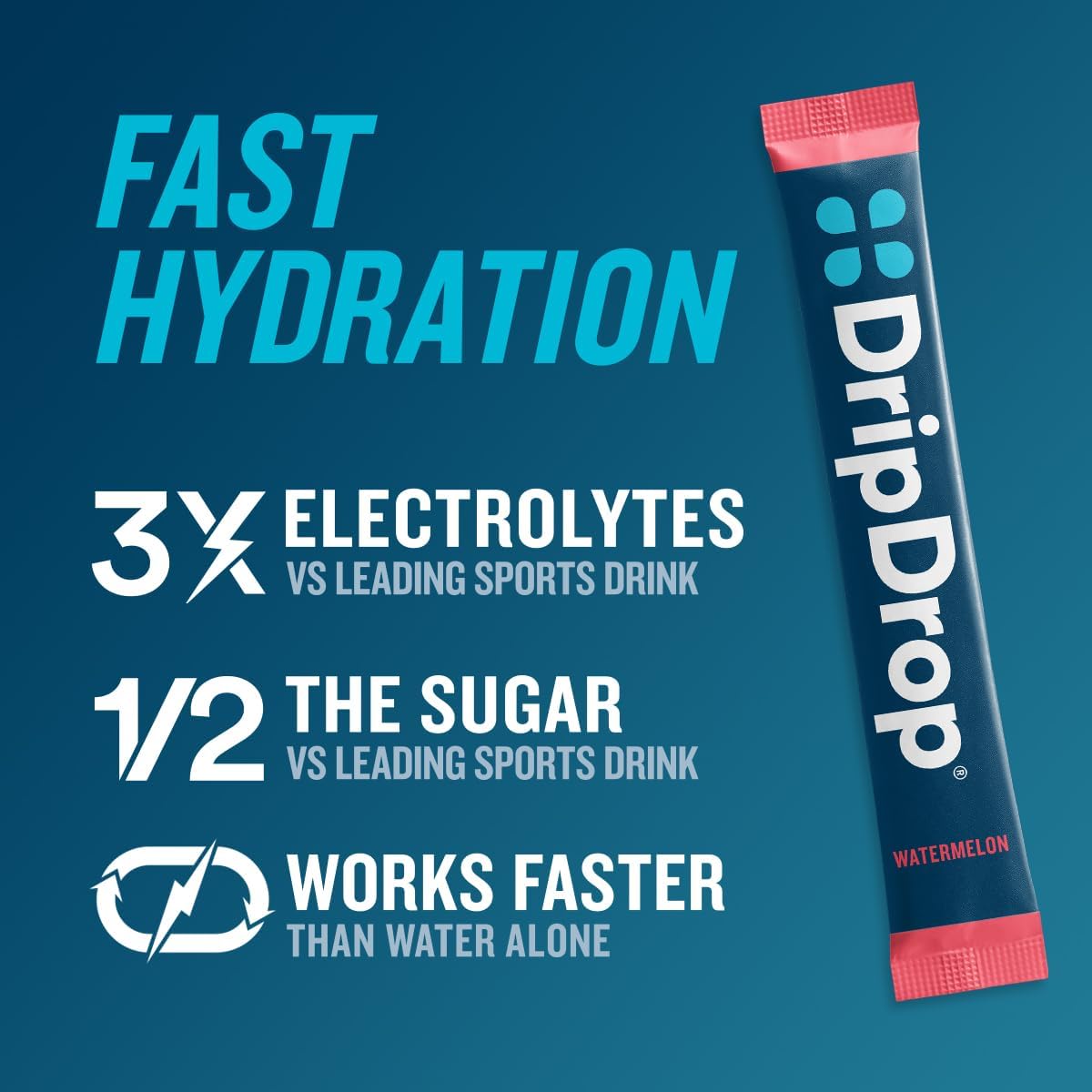 DripDrop Hydration Packets - Bold Variety Pack - Single Serve Electrolytes Powder Drink Mix - Watermelon, Berry, Lemon, Orange DripDrop buy supplements canada