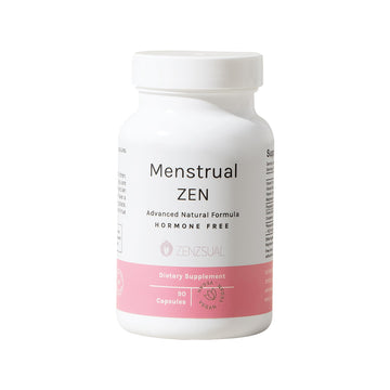 ZENZSUAL Menstrual Zen Natural and Hormone-Free Supplement – Support for Menstrual Cramps, Mood Swings and Period Pain – Diuretic Effect (90 Capsules / 2.7 Oz) ZENZSUAL buy supplements canada